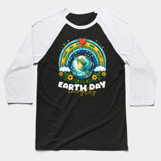 Earth Day Rainbow, Every Day funny Design 54th anniversary 2024 Baseball T-Shirt